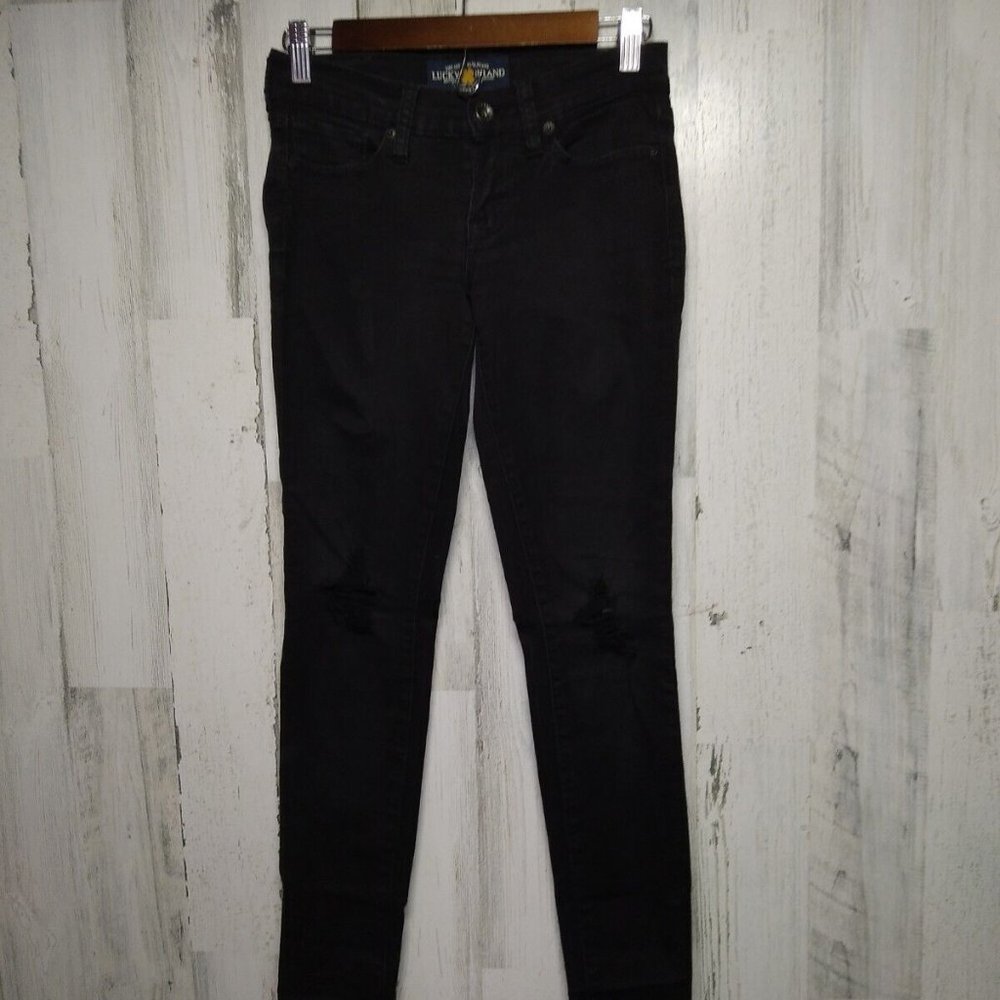 Lucky Brand Charlie Skinny Black Size 00